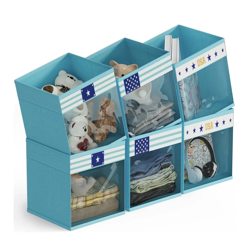homyfort 11x11 Inch Storage Cube Bins, Fabric Cube Storage Organizer Baskets Box